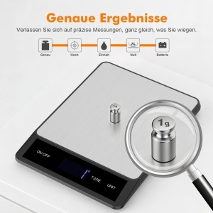Cantar de bucatarie digital GRIFEMA, 1-5000g, LCD, 6 unitati - Img 3
