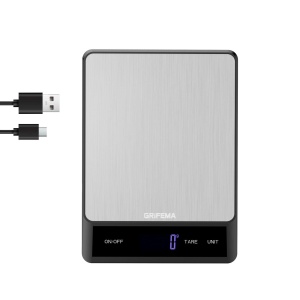 Cantar de bucatarie digital GRIFEMA GA2008-1, capacitate 5kg, afisaj LCD, alimentare duala