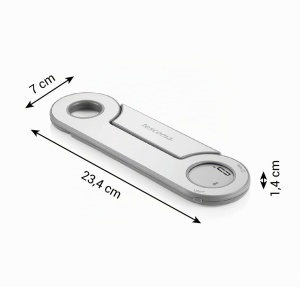Cantar de bucatarie digital pliabil Tescoma Grandchef 5 kg din inox - Img 7