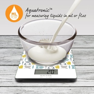 Cantar de bucatarie digital Salter 1102 GNBLDR, 5 kg, functie TARA, platforma din sticla - Img 5