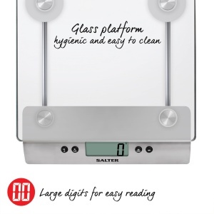 Cantar de bucatarie digital Salter design din sticla capacitate 5 kg functie Aquatronic - Img 3