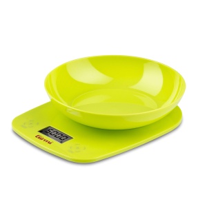 Cantar de bucatarie Girmi PS0103 5 kg functie TARA cu bol Verde