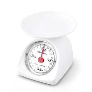 Cantar de bucatarie Orbegozo PC 1015, capacitate 2 kg, culoare alba