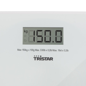 Cantar de persoana Tristar WG-2419, sticla securizata, 30x30 cm - Img 5