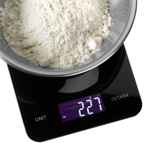 Cantar digital de bucatarie WMF 23 x 15 x 2 cm, cantar de copt, cantar de uz casnic, sticla securizata, precizie la gram, functie tara, greutate maxima de 5 kg, negru - Img 4