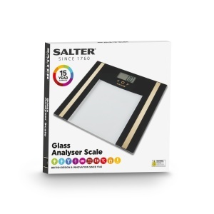 Cantar digital Salter Glass Analyser 150 kg analiza greutate grasime si apa corporala memorie 8 utilizatori - Img 7
