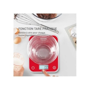 Cantar electronic de bucatarie Tefal Optiss BC50U3V0, capacitate 5 kg, display iluminat, alb - Img 6