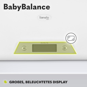 Cantar electronic pentru bebelusi Lionelo BabyBalance afisaj mare functie de tarare capacitate 20 kg - Img 3