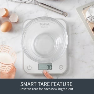 Cantar electronic Tefal Optiss BC50U0V0, capacitate 5 kg, display iluminat, alb - Img 3
