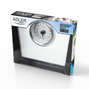 Cantar mecanic de baie Adler AD 8180 - Greutate corporala - Cantar analogic de fitness - Capacitate 136 kg - Cadran 15 cm - Suprafata antiderapanta - Usor de citit - Calibrat cu buton - Img 7