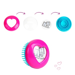 Cap de frizerie pentru copii Theo Klein 5201, 27 cm, cu set de cosmetice si accesorii - Img 4