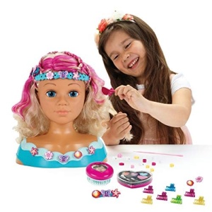 Cap de machiaj si coafura Theo Klein 5398 Mariella cu set cosmetic, 27 cm - Img 2