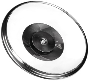 Capac cu sticla WMF, 20 cm, maner metalic, rezistent la caldura - Img 2