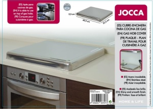 Capac de protectie pentru plita Jocca, otel inoxidabil, 52,5x60,5 cm, universal - Img 9