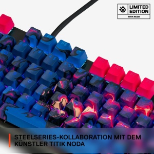 Capace de taste SteelSeries - Editie limitata proiectate cu artist - Taste Double Shot - Titik Noda - Termoplastic PBT durabil - Compatibil cu majoritatea tastaturilor mecanice - Lucrari de arta speciale - Img 4