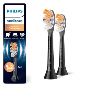 Capete de periuta Philips Sonicare A3 Premium All-in-One HX909288 Negru Set 2 buc
