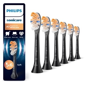 Capete de periuta Philips Sonicare A3 Premium HX909688 Negru 6 buc