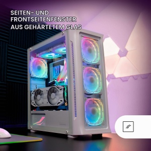 Carcasa Gaming Mars Gaming MC-NEO, XXL E-ATX, Geam Temperat, 4 Ventilatoare ARGB - Img 4