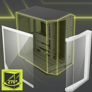 Carcasa Gaming MSI MAG PANO 100L PZ White - Mid-Tower, Sticla Temperata, Suport Racire 360mm - Img 6
