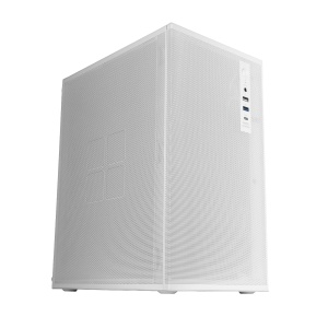 Carcasa PC Mars Gaming MC-MESHPRO, MicroATX si Mini-ITX, Alb, USB-C