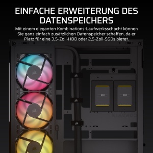 Carcasa PC Micro-ATX CORSAIR 2800X RS-R, Negru, cu RGB si Ventilatie Eficienta - Img 5