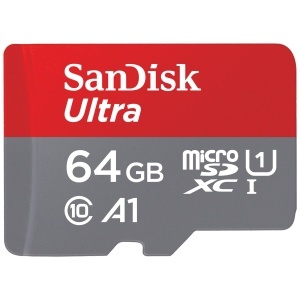 Card de memorie SanDisk Ultra microSDXC 64 GB, UHS-I, Full HD, 140 MBs