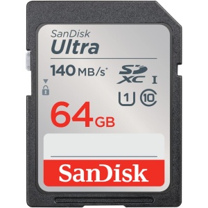 Card de memorie SanDisk Ultra SDXC UHS-I 64 GB, 140 MBs, Full HD