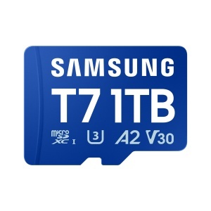 Card microSD Samsung T7, 1 TB, UHS-I U3, albastru