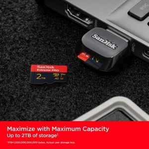 Card microSD SanDisk Extreme PRO 2TB, viteza citire 250 MBs, SD Adapter - Img 4