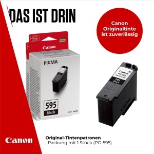 Cartus Cerneala Canon PG-595 Negru Original pentru PIXMA TS4150i, TS6550i, TS7550i - Img 2