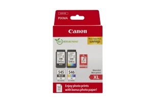 Cartus de cerneala Canon PG-545XL si CL-546XL, Negru si Colorat, 15ml si 13ml