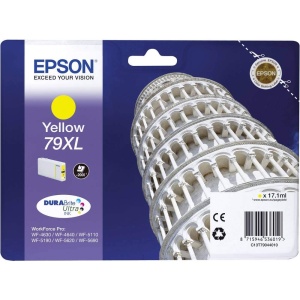 Cartus de cerneala Epson T79XL, galben, compatibil cu WF-4630DWF, WF-4640DTW