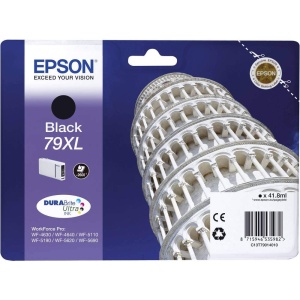 Cartus Original Epson T79XL, Negru, Compatibil cu WF-4630DWF, WF-4640DTWF, WF-5110DW