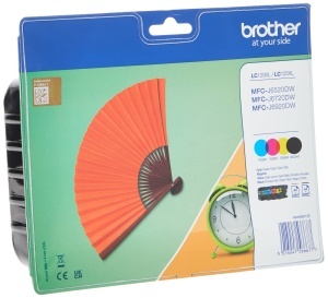 Cartuse de cerneala Brother LC129XLLC125XL, Multi-Pack, CyanMagentaGalbenNegru