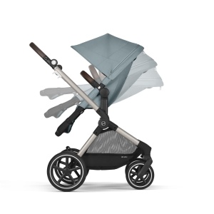 Carucior 2-in-1 CYBEX Gold EOS Lux, albastru furtunos, pentru 0-4 ani - Img 4