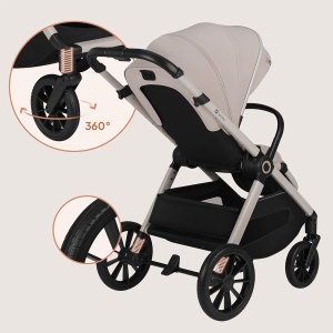 Carucior 2 in 1 Lionelo Layla cu Babywanne si Sportsitz, 0-4 ani, pana la 22 kg - Img 8
