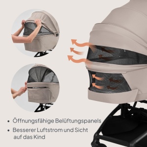 Carucior 2 in 1 Lionelo Sia Flex, ultrausor, 0-4 ani, 22 kg - Img 4