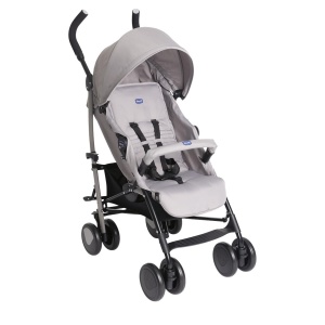 Carucior Chicco Echo Lite, pentru copii de la nastere pana la 22 kg, cu spatar reglabil, bej
