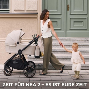 Carucior copii Kinderkraft NEA 2, pliabil, pozitie de culcat, 22 kg, bej - Img 2