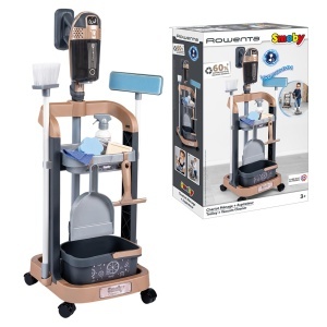 Carucior de curatenie Smoby cu aspirator, 11 accesorii, reciclabil - Img 2