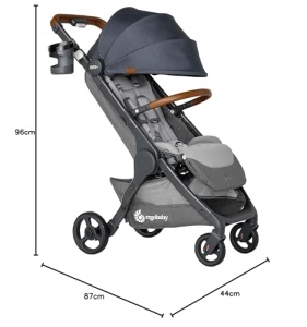 Carucior Ergobaby Metro Deluxe Pliabil Compatibil cu Scaun Auto London Grey - Img 11