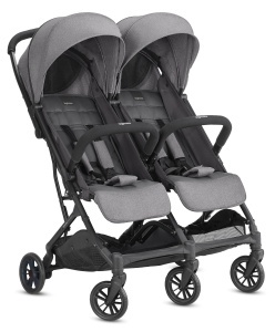 Carucior gemeni Inglesina Twin Sketch, ultralight, compact, gri, UPF 50