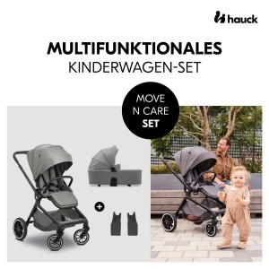 Carucior Hauck Move N Care Set 2 in 1 Dark Grey Pana la 22 kg Roti Guma Suspensie - Img 2