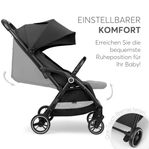Carucior KikkaBoo CIELA Negru Pliere Automata Usor si Compact - Img 3