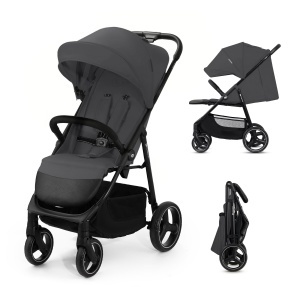 Carucior Kinderkraft TRIG 3, 25 kg, cu functie de inclinare, gri