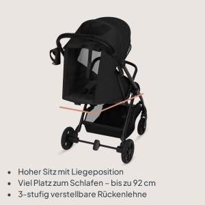Carucior Lionelo Tansi, Compact, Pana la 22 kg, Faltabil, Cu Protectie UPF50 - Img 3