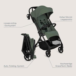 Carucior Lionelo Tansi, compact, pliabil, pana la 22 kg - Img 9