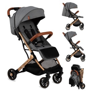 Carucior MoMi ESTELLE, pliabil, pentru copii pana la 15kg, cu functie de inclinare