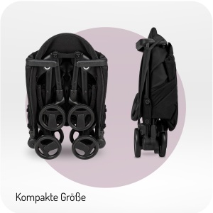 Carucior MoMi GRACE ultracompact pliabil cu rucsac inclus pentru copii 6 luni - Img 6