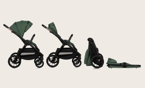Carucior multifunctional Lionelo Layla 2 in 1 0-48 luni suspensie completa roti PU pivotante XXL UPF 50 - Img 2